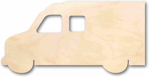 Miniatura 3 de Silueta de ambulancia de madera sin terminar para manualidades de hasta 46 pulgadas, bricolaje de 3 pulgadas/1/4 pulgadas