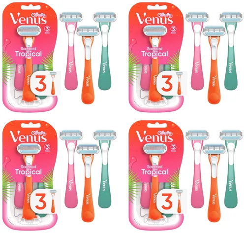 Miniatura 9 de Gillette Venus Tropical - Maquinilla de afeitar desechable para mujer, 3