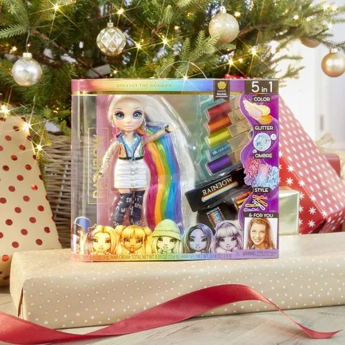 Miniatura 2 de Rainbow High Hair Studio - Crea cabello arcoíris con muñeca exclusiva, extra largo, color de cabello lavable y ropa completa y accesorios