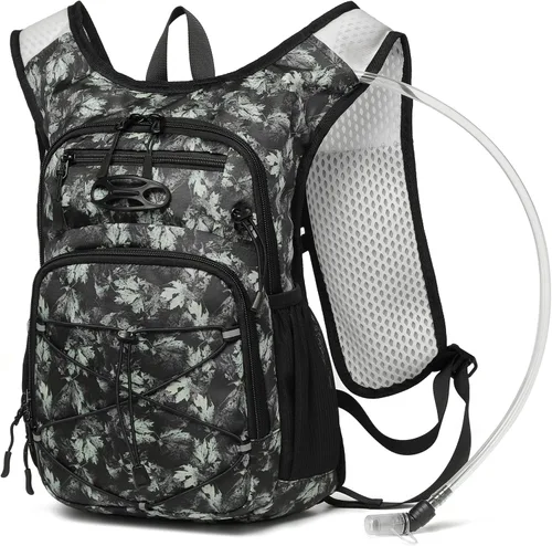 Miniatura 15 de Mochila de hidratación ligera Wotony con vejiga de agua de 2L O 3L para ciclismo, senderismo, rave - Mochila de agua para hombres y mujeres