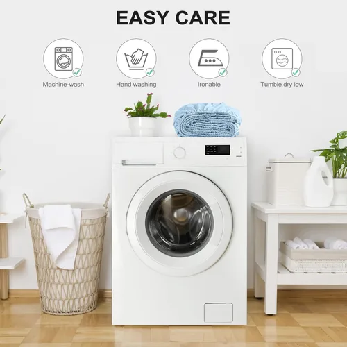Miniatura 37 de FreshCulture Sábana bajera ajustable tamaño matrimonial, solo 2 unidades, sábana bajera de calidad de hotel, ultra suave y transpirable, microfibra