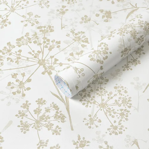 Miniatura 10 de Safiyya Papel tapiz floral para despegar y pegar, papel de contacto azul y blanco, papel tapiz bohemio para dormitorio, papel de pared de peonía