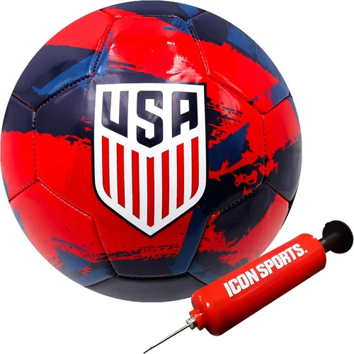Miniatura 24 de Icon Sports Balón de fútbol oficial de la Federación de Fútbol de USA83BL-Blanco