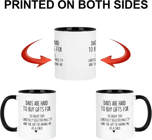 Miniatura 6 de Cabtnca Regalos para papá, taza para papá, día del padre, Navidad, regalos de cumpleaños para papá de parte de hija e hijo, regalo para papá, 11