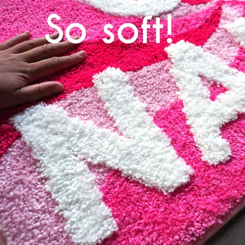 Miniatura 3 de Evovee Alfombra de baño con texto en inglés «Get Nake» de 31.5 x 20 pulgadas, divertida y bonita, alfombra de baño con texto «Get Nake», divertida