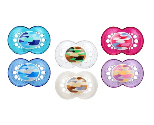 MAM Chupete original, más de 16 meses, 6 piezas, forma de pezón que ayuda a promover un desarrollo bucal saludable, paquete de valor unisex