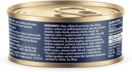 Miniatura 3 de Canidae Pure Adore - Alimento húmedo prémium para gatos, atún, pollo y caballa en caldo, 2.46 onzas (caja de 24), sin granos