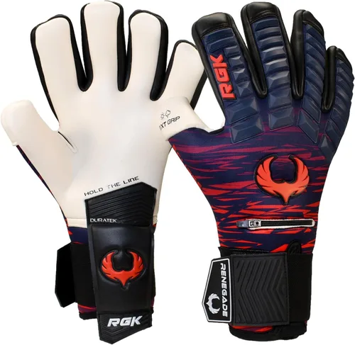 Miniatura 12 de Guantes profesionales de portero de fútbol Renegade GK Eclipse (tallas 6-12, nivel 5) Fingersaves y agarre EXT de 4 + 0.118 mm con sede en EE. UU