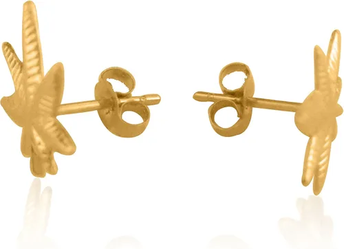 Miniatura 2 de Ritastephens Aretes de oro amarillo real de 14 quilates con forma de hoja, 0.394 in, pequeños, Oro amarillo, No es relevante para este producto