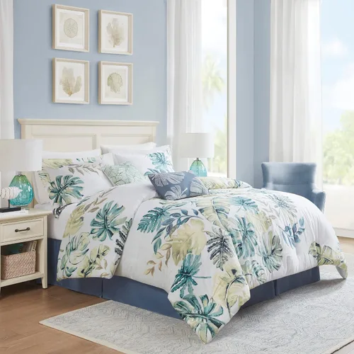 Miniatura 3 de Harbor House Acogedor juego de edredón de algodón, ropa de cama casual alternativa para todas las estaciones con fundas a juego, almohadas