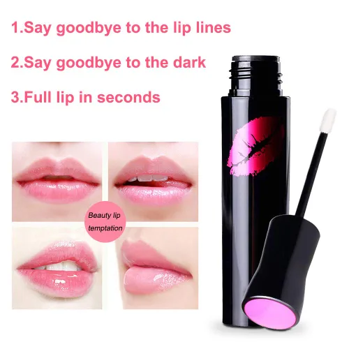 Miniatura 5 de Dispositivo de relleno de labios+juego de brillo para labios, kit de herramientas de relleno de labios en forma de pez, potenciador de labios