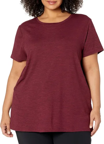 Miniatura 90 de Amazon Essentials Camiseta de manga corta con cuello redondo para mujer, de secado rápido, para entrenamiento, gimnasio, paquete múltiple