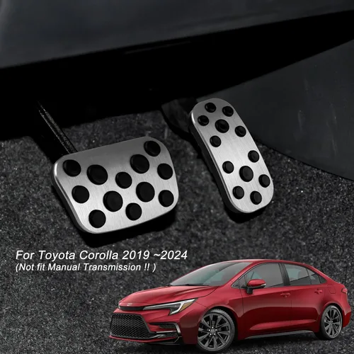 Miniatura 4 de CKE Compatible con Toyota Corolla 2026 2025 2024 2023 2022 2021 2020 2019 Accesorios Fundas Antideslizantes Deportivas para Pedal de Pie de Coche