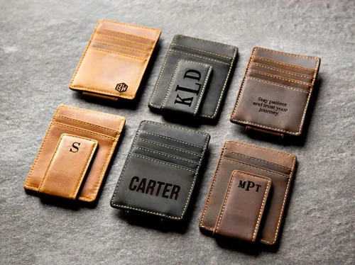 Miniatura 7 de Personalized Leather Magnetic Money Clip The Sanibel by Left Coast Original