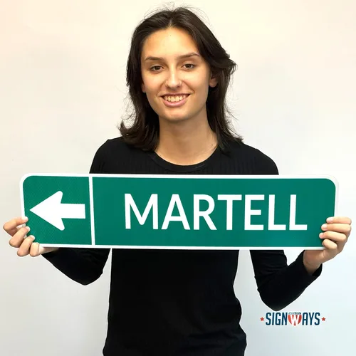 Miniatura 2 de Street Signs - Letreros personalizados con diseño de oso Diseña tu letrero de calle personalizado con color, símbolo de animal, fuente, palabras