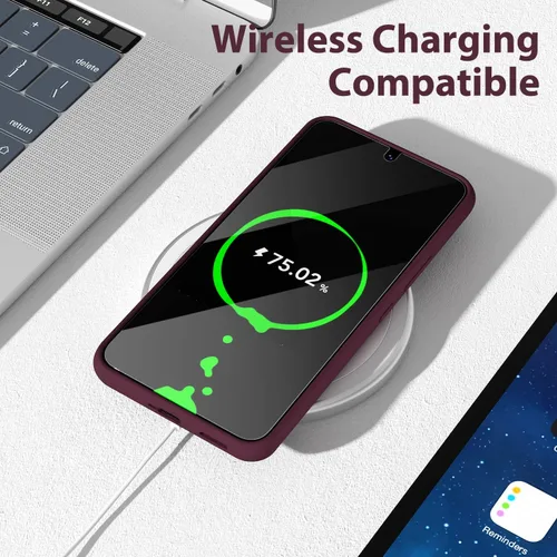 Miniatura 7 de Oakxco Funda para teléfono Samsung Galaxy S22 de silicona líquida, bonita funda delgada y delgada de goma suave de TPU para mujeres y niñas, diseño