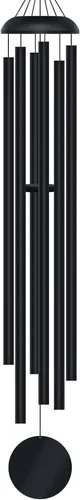 Miniatura 9 de Campanillas de viento para exteriores, campanillas de viento de metal de tono profundo de 32 pulgadas con 6 tubos de aluminio grueso, campanillas