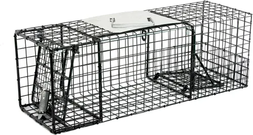 Miniatura 9 de Humane Way Trampa Plegable de 32 Pulgadas para Animales Vivos Humanitaria - Trampas Seguras para Todos los Animales - Mapaches, Gatos, Marmotas