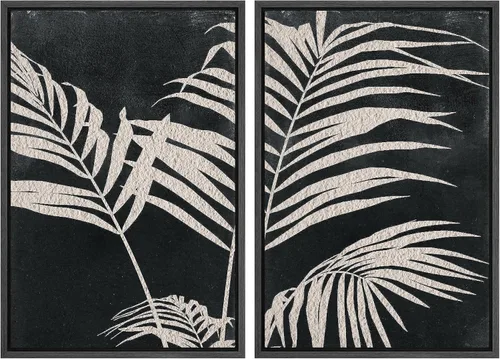 Miniatura 18 de SIGNWIN Lienzo enmarcado para pared, ilustraciones abstractas texturizadas en tonos beige terrosos, arte moderno, decorativo, contemporáneo
