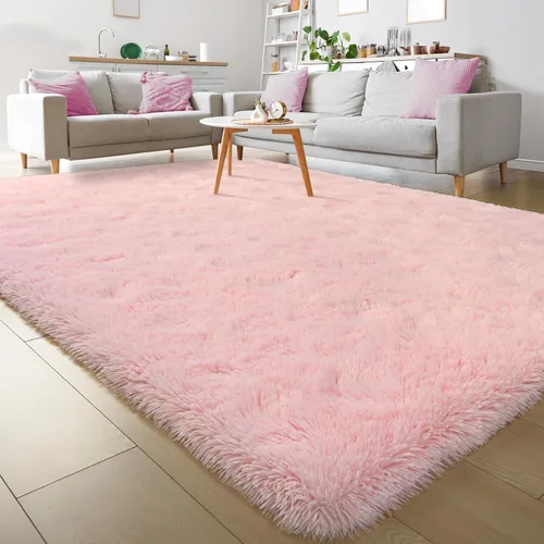 Miniatura 11 de Keeko Alfombras Esponjosas para Sala de Estar y Dormitorio, Alfombra Suave de Felpa para Junto a la Cama, Alfombra Grande Moderna para Interiores