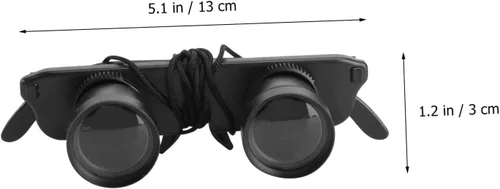 Miniatura 7 de Anteojos binoculares manos binoculares 3 x 28 para pesca observación de aves viajes, turismo, deportes al aire libre, conciertos, teatro, ópera, TV