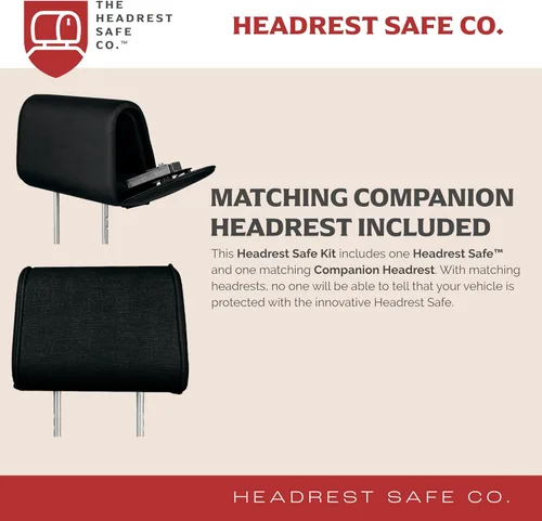 Miniatura 2 de El juego de reposacabezas seguros HEADREST Safe Vulcan de tela - Juego de reposacabezas para asiento del pasajero + reposacabezas para acompañante