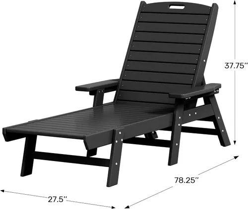 Miniatura 2 de WestinTrends Malibu Poly - Tumbona reclinable azul marino