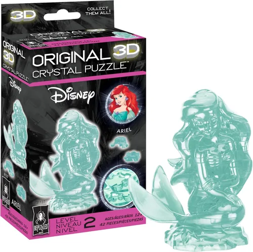 Miniatura 9 de BePuzzled Rompecabezas de cristal 3D original de Disney Belle, a partir de 12 años