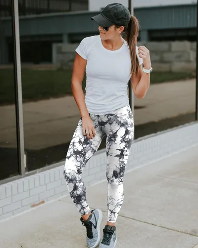 Miniatura 70 de NexiEpoch - Paquete de 4 leggings suaves para mujer, con bolsillos, control de abdomen y cintura alta, pantalones capri para yoga y ejercicio