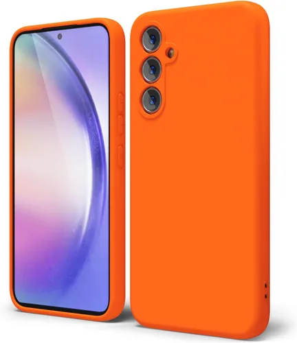 Miniatura 299 de oakxco Funda para teléfono Samsung Galaxy A12 con agarre de silicona líquida, linda delgada fina suave cubierta de gel de goma TPU lisa para mujeres