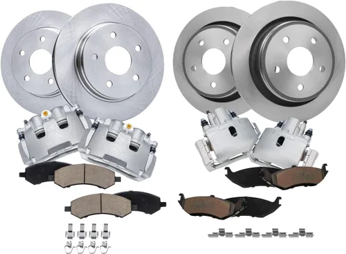 Miniatura 99 de Detroit Axle - Rotores de freno para Nissan NV2500 NV3500 NV1500 NV1500 2012-2021, repuesto de rotores de freno de disco: rotor delantero de 14.17