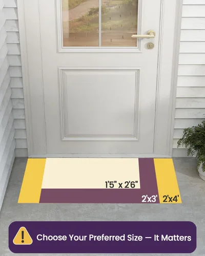 Miniatura 2 de DEXI Tapete para puerta delantera, entrada exterior, 2 x 3 pies, tapete de goma resistente, tapete de bienvenida antideslizante