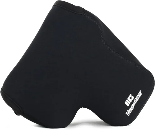 MegaGear Funda de neopreno ultraligera para cámara, con mosquetón, compatible con Sony Cyber-Shot DSC-RX10 IV, DSC-RX10 III - Negro - MG755