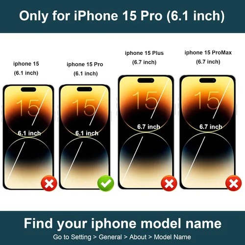 Miniatura 2 de Folosu Funda compatible con iPhone 15 Pro con soporte para tarjetas, rotación de 360°, soporte de anillo de dedo con función atril, bloqueo RFID