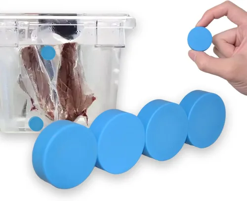Miniatura 8 de T-mark Paquete de 4/12 imanes para sellado al vacío, mantiene las bolsas sumergidas y en su lugar - Previene que las bolsas floten y que