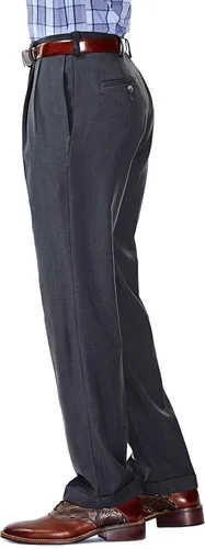 Miniatura 2 de Haggar Men's Eclo Repreve Stria Pleat Front Dress Pant