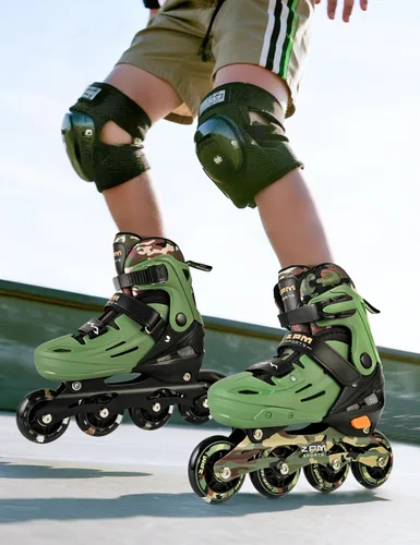 Miniatura 6 de 2PM SPORTS Patines en línea para niños y niñas de edades 5-8, 8-12, 3-5, 4-8, 6-12 con ruedas que se iluminan, patines de ruedas ajustables