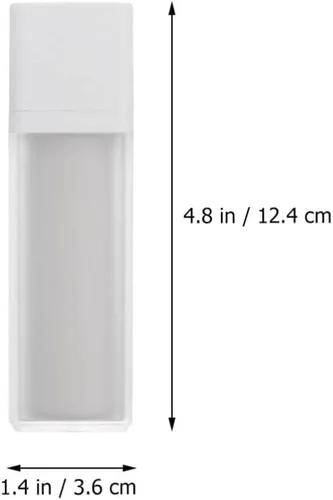 Miniatura 2 de OSALADI Botellas de viaje recargables sin aire, 3 unidades de plástico con bomba de loción al vacío, frascos cosméticos, mini cuidado de la piel
