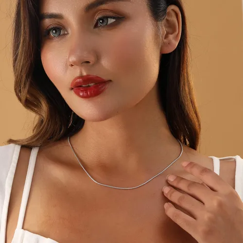Miniatura 7 de YANODA Collar de espiga para mujer, collares de oro de 14 quilates para mujer, delicado collar de oro en capas para mujer, collar de cadena