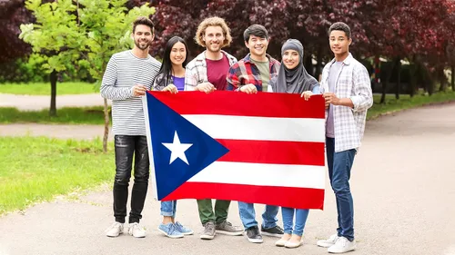 Miniatura 2 de DANF - Bandera de Puerto Rico de poliéster de 3 x 5 pies, banderas nacionales puertorriqueñas de poliéster con ojales de latón, 3 x 5 pies