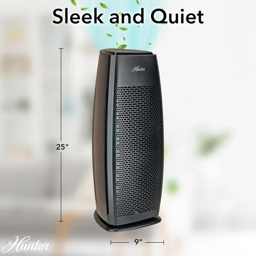Miniatura 3 de Hunter Purificadores de aire para el hogar, habitación grande y dormitorio. Torre purificadora de aire True HEPA para mascotas, olores, alérgenos