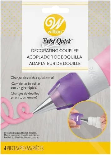 Wilton 411-7367 acoplador de cambio rápido para la decoración de comida, 1, Blanco