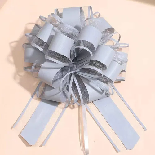 Miniatura 16 de 6 piezas de lazos de tirar, lazo de regalo verde frijol, 6 pulgadas, Navidad, fiesta, regalo de cumpleaños, boda, lazos de cinta para envolver cajas