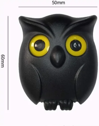 Miniatura 9 de Llavero de búho nocturno, llaves de soporte para llaves, llave de pared magnética de búho nocturno, lindo soporte para llaves de búho, creativo y 3