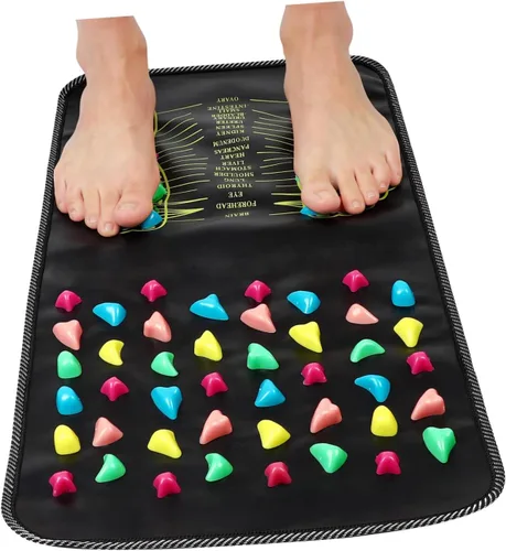 Miniatura 4 de minkissy 1 alfombrilla de piedra para el cuidado de los pies, herramienta de masaje reflexología para relajación y alivio de fatiga, diseño cómodo