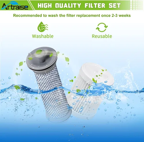 Miniatura 4 de Reemplazo de filtro A10 para aspiradora inalámbrica Tineco A10/A11 Hero, A10/A11 Master, PURE ONE S11, S12 Pro EX, S15 Series, PWRHERO11 Snap, 2