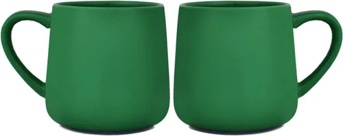 Miniatura 17 de Bosmarlin Juego de 2 tazas de café de cerámica brillante, taza de té para oficina y hogar, 18 onzas, adecuadas para lavavajillas y microondas