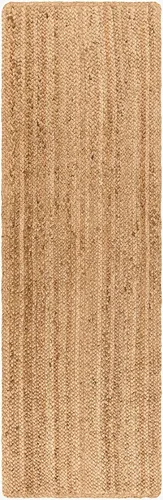Miniatura 13 de Hauteloom Aphrodite JModern - Alfombra tejida a mano de yute de fibra natural, alfombra geométrica contemporánea a cuadros para sala de estar, Crema
