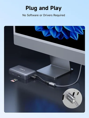 Miniatura 3 de Cable de Extensión USB 3.0 de 6.6 Pies, JSAUX Cable de Extensión USB A Macho a Hembra Material Trenzado Duradero Transferencia Rápida de Datos