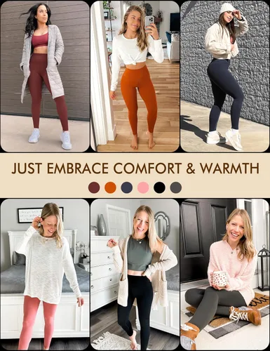 Miniatura 6 de CRZ YOGA Air Feeling - Leggings de cintura alta para mujer, 2528 pulgadas, cálidos, gruesos, pantalones de yoga suaves y suaves para descansar